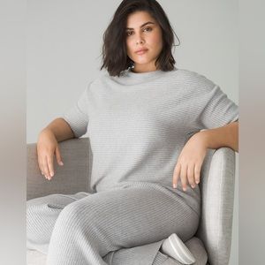 Soma Wknd Gray Ribbed Knit Sweater 2 piece set!
